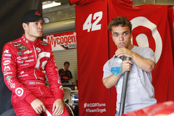 Kyle Larson, Chip Ganassi Racing Chevrolet, und Rico Abreu