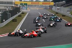 Luca Ghiotto, Trident, lidera a Emil Bernstorff, Arden International y Esteban Ocon, ART Grand Prix 