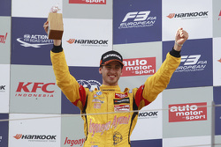 Second place Antonio Giovinazzi, Jagonya Ayam with Carlin Dallara Volkswagen