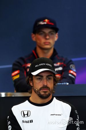 Fernando Alonso, McLaren en la conferencia de prensa de la FIA