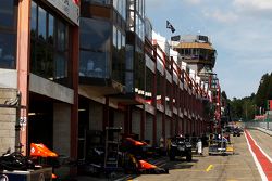 GP2 pit lane