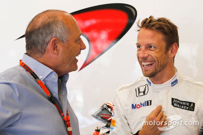 Ron Dennis y Jenson Button, McLaren MP4-30