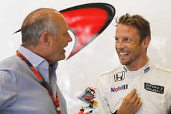 Ron Dennis und Jenson Button, McLaren, MP4-30