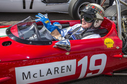 Sir Jackie Stewart taking part in the Tribute to Bruce McLaren