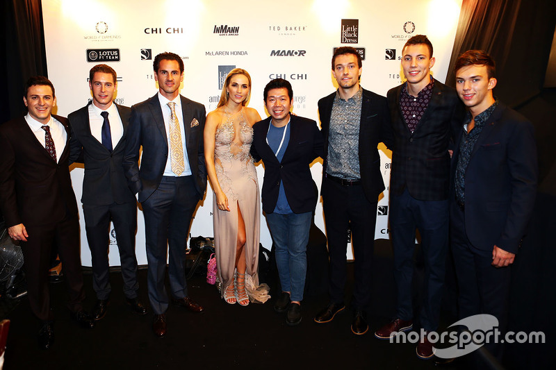 Fabio Leimer, Manor F1 Team Piloto de pruebas y de reserva, Stoffel Vandoorne, McLaren Piloto de pruebas y de reserva, Adrian Sutil, Williams Piloto de Reserva, Carmen Jorda, Lotus F1 Team Piloto de desarrollo, Jolyon Palmer, Lotus F1 Team Piloto de prueba