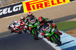 Tom Sykes, Kawasaki; Jonathan Rea, Kawasaki