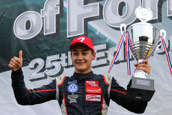 Second place George Russell, Carlin Dallara F312 Volkswagen