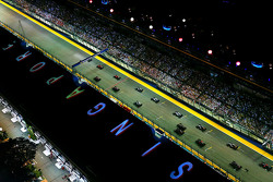 Start: Sebastian Vettel, Ferrari SF15-T aan de leiding