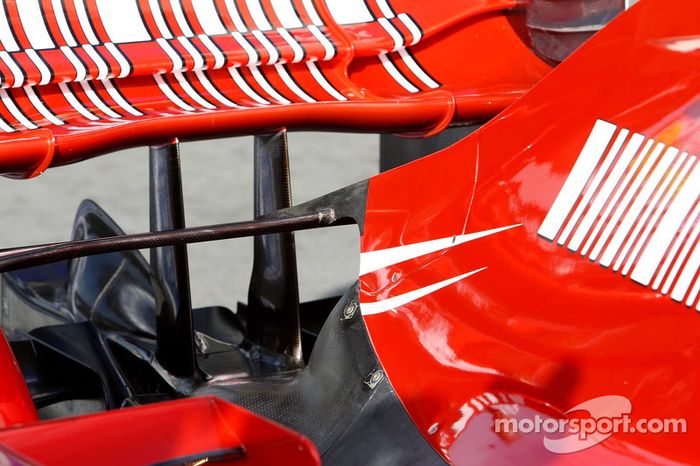 Detalle técnico del coche de Scuderia Ferrari, F2007