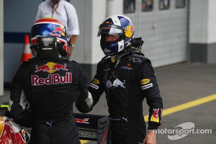 Mark Webber, Red Bull Racing y David Coulthard, Red Bull Racing