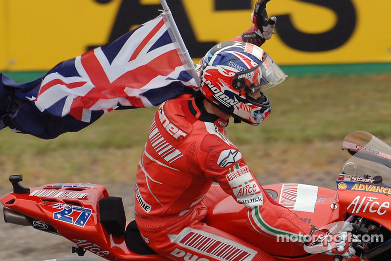 Святкування чемпіона MotoGP 2007 Кейсі Стоунера