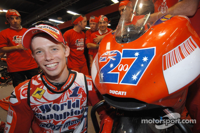 Святкування чемпіона MotoGP 2007 Кейсі Стоунера