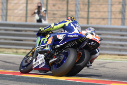 Dani Pedrosa, Repsol Honda Team et Valentino Rossi, Yamaha Factory Racing