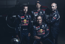 Sébastien Loeb, Cyril Despres, Carlos Sainz et Stéphane Peterhansel