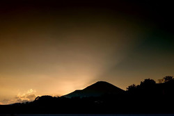 Zonsondergang over Fuji Speedway