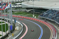 Sebastian Vettel, Ferrari SF15-T sends sparks flying