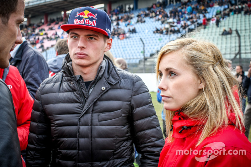 Max Verstappen , Scuderia Toro Rosso with his girlnfriend Mikaela Ahlin-Kottulinsky ,