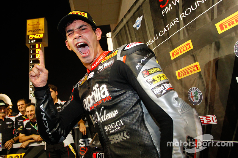 Jordi Torres, Aprilia Racing Team, ganador de la carrera 1