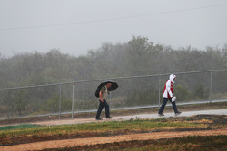 Fans in the rain