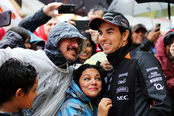 Sergio Perez, Sahara Force India F1 con los fans