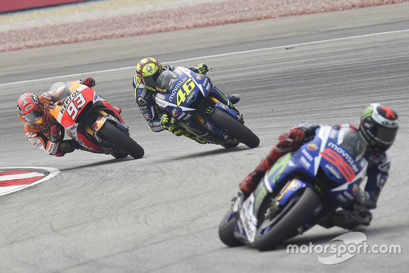 Jorge Lorenzo, Yamaha Factory Racing, Valentino Rossi, Yamaha Factory Racing and Marc Marquez, Repso