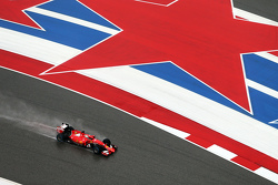 Sebastian Vettel, Ferrari SF15-T lors des qualifications