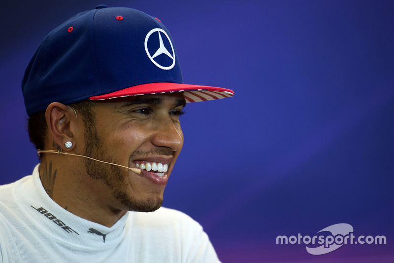 Race winner and World Champion Lewis Hamilton, Mercedes AMG F1 in the FIA Press Conference