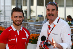 Will Stevens, Manor Marussia F1 Team met Nigel Mansell