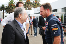 Жан Тодт, президент FIA и Кристиан Хорнер, руководитель Red Bull Racing Team