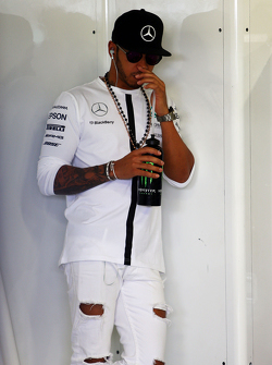 Lewis Hamilton, Mercedes AMG F1 en el desfile de pilotos