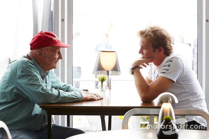 Nico Rosberg, Mercedes AMG F1 con Niki Lauda
