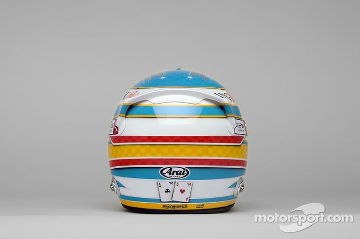 Casco de Fernando Alonso en 2008