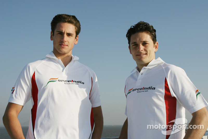 Adrian Sutil and Giancarlo Fisichella