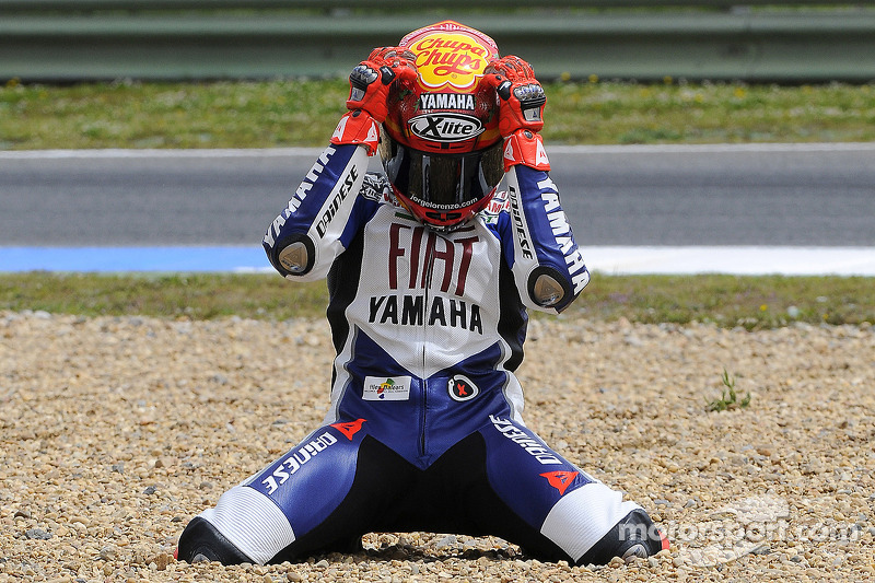 Jorge Lorenzo fête sa victoire