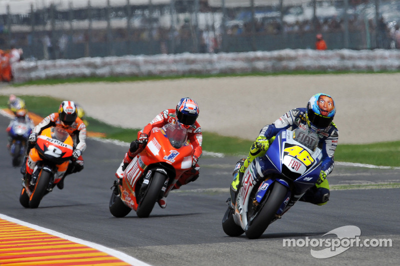 2008: 1. Valentino Rossi, 2. Casey Stoner, 3. Dani Pedrosa