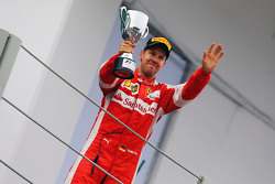 Sebastian Vettel, Ferrari celebra su tercer lugar