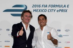 Alejandro Agag CEO Fórmula E y Salvador Duran Team Aguri