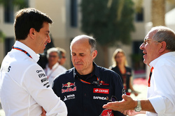 (L to R): Toto Wolff, Mercedes AMG F1 Shareholder and Executive Director with Franz Tost, Scuderia T