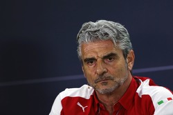 Maurizio Arrivabene, Ferrari Team Principal in the FIA Press Conference