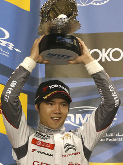 Podium: tweede Ma Qing Hua, Citroën C-Elysée WTCC, Citroën World Touring Car team