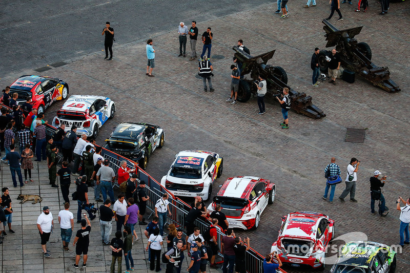 World RX cars in Rosario