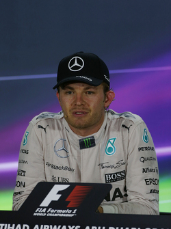 1. Nico Rosberg, Mercedes AMG F1, in der FIA-Pressekonferenz
