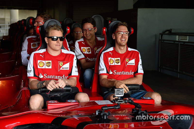 Kimi Räikkönen und Sebastian Vettel, Ferrari