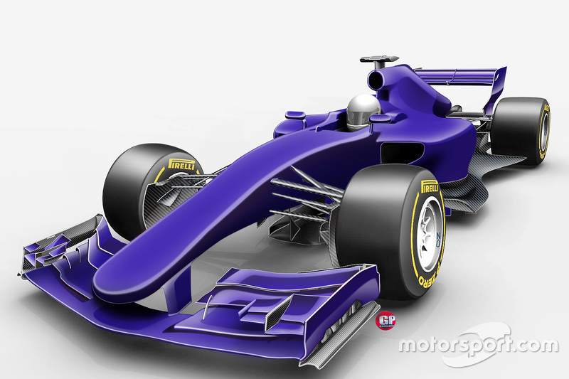 Voorgesteld 2017 F1-ontwerp