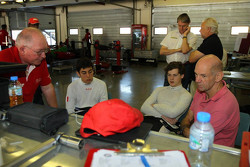 Giuliano Alesi, Harrison Newey and Adrian Newey
