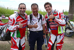 Paulo Goncalves en Joan Barreda, Honda
