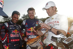 Categoria auto, secondo posto Nasser Al-Attiyah, categoira moto, il vincitore Toby Price, categoria