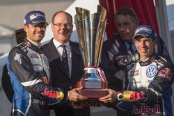 Podium: Ganadores, Sébastien Ogier, Julien Ingrassia, Volkswagen Motorsport with Prince Albert II