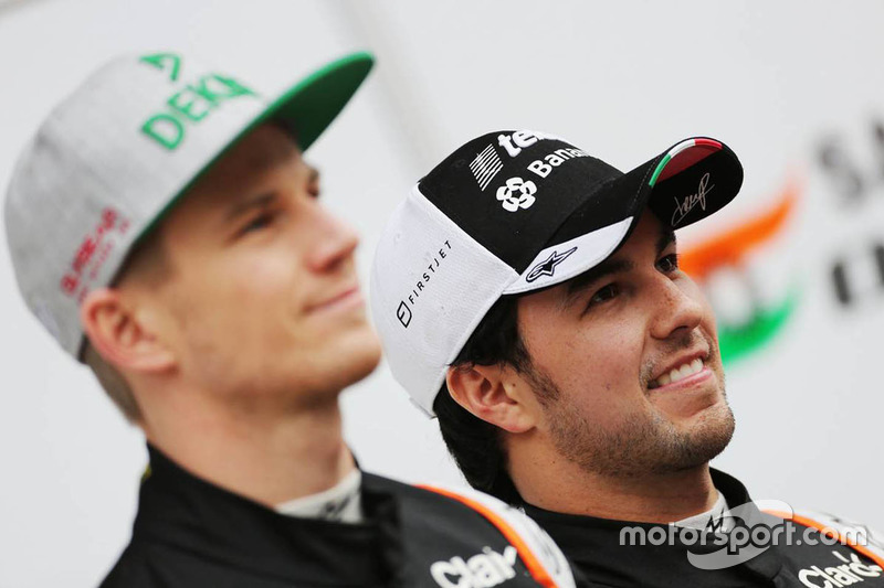 Sergio Perez, Sahara Force India F1 e Nico Hulkenberg, Sahara Force India F1