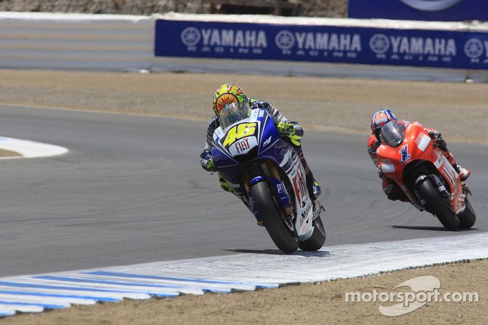 Valentino Rossi y Casey Stoner